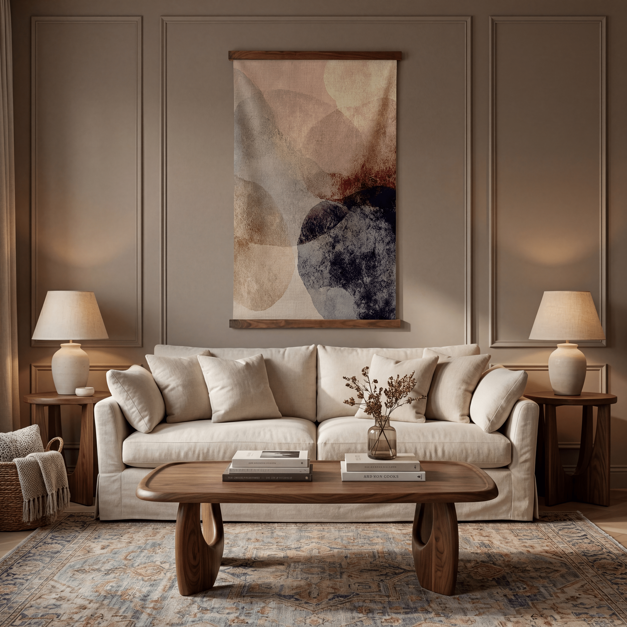 Blush Forms - Tapestry - Painted Paper