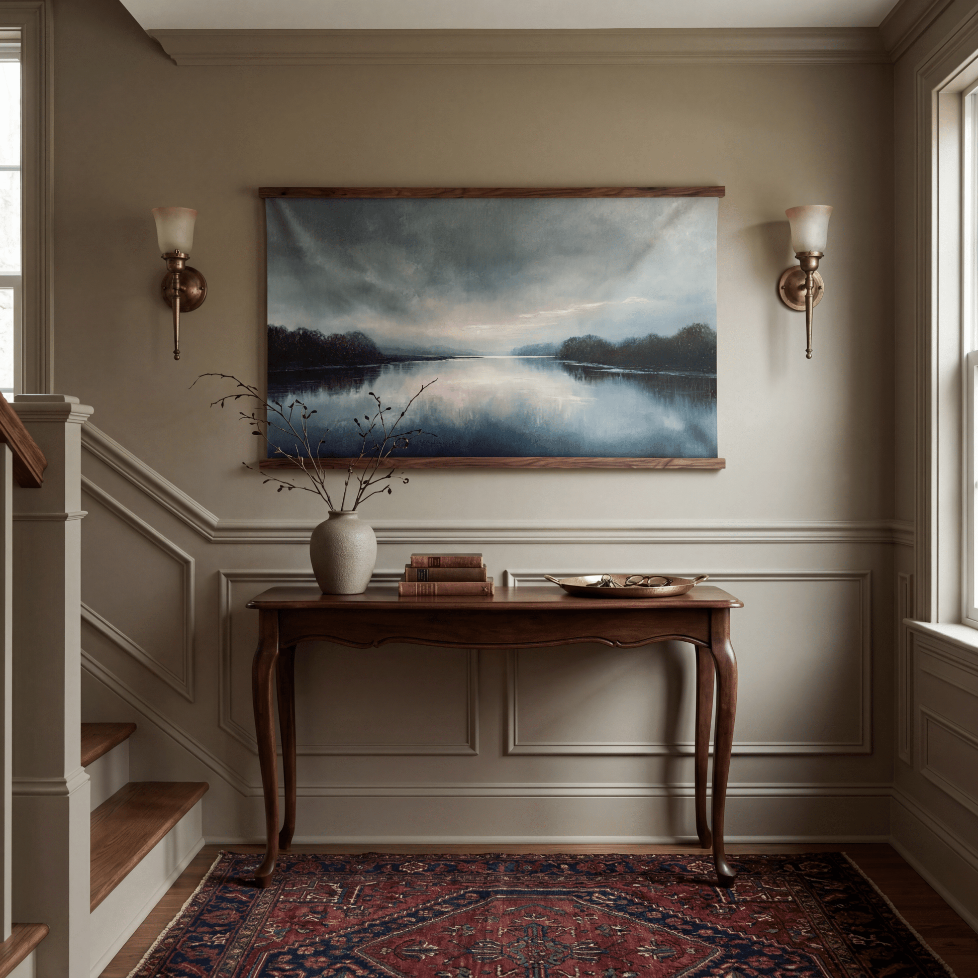 Blush Stillwater - Tapestry - Painted Paper