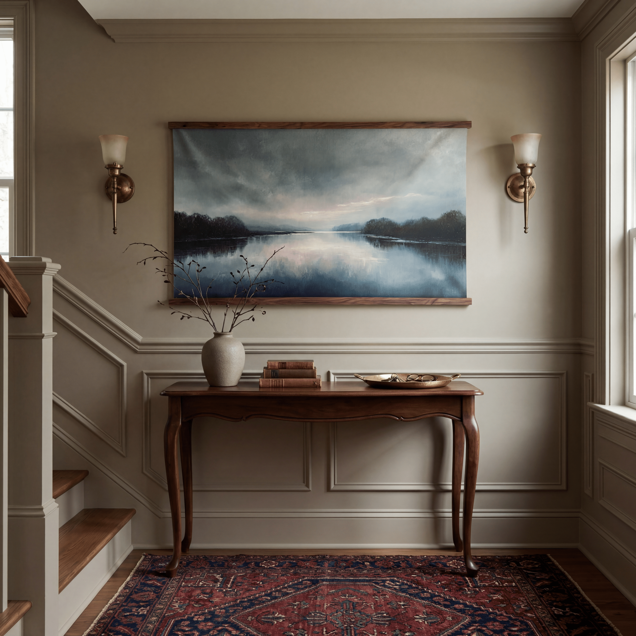 Blush Stillwater - Tapestry - Painted Paper