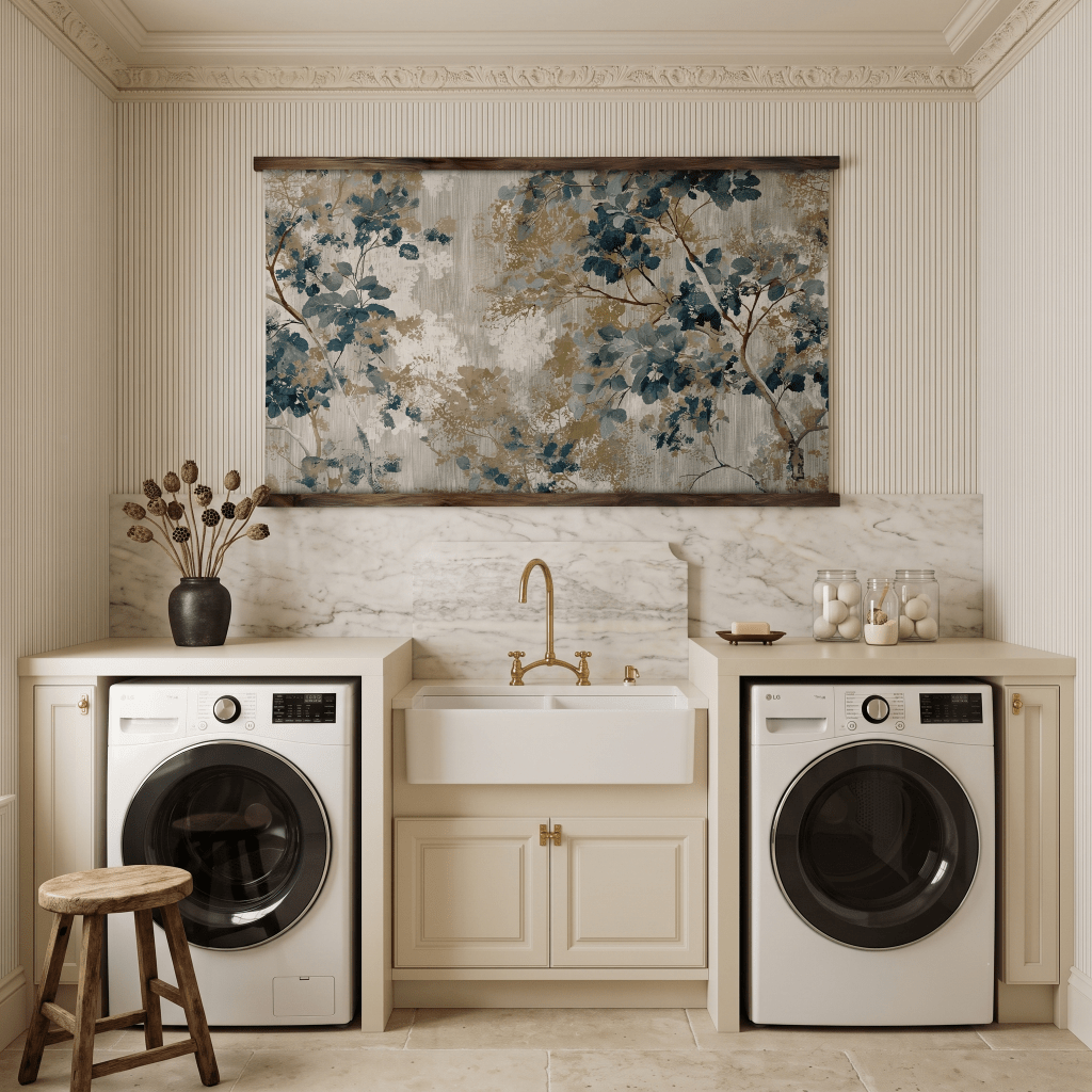 Botanical Splotches - Tapestry - Painted Paper