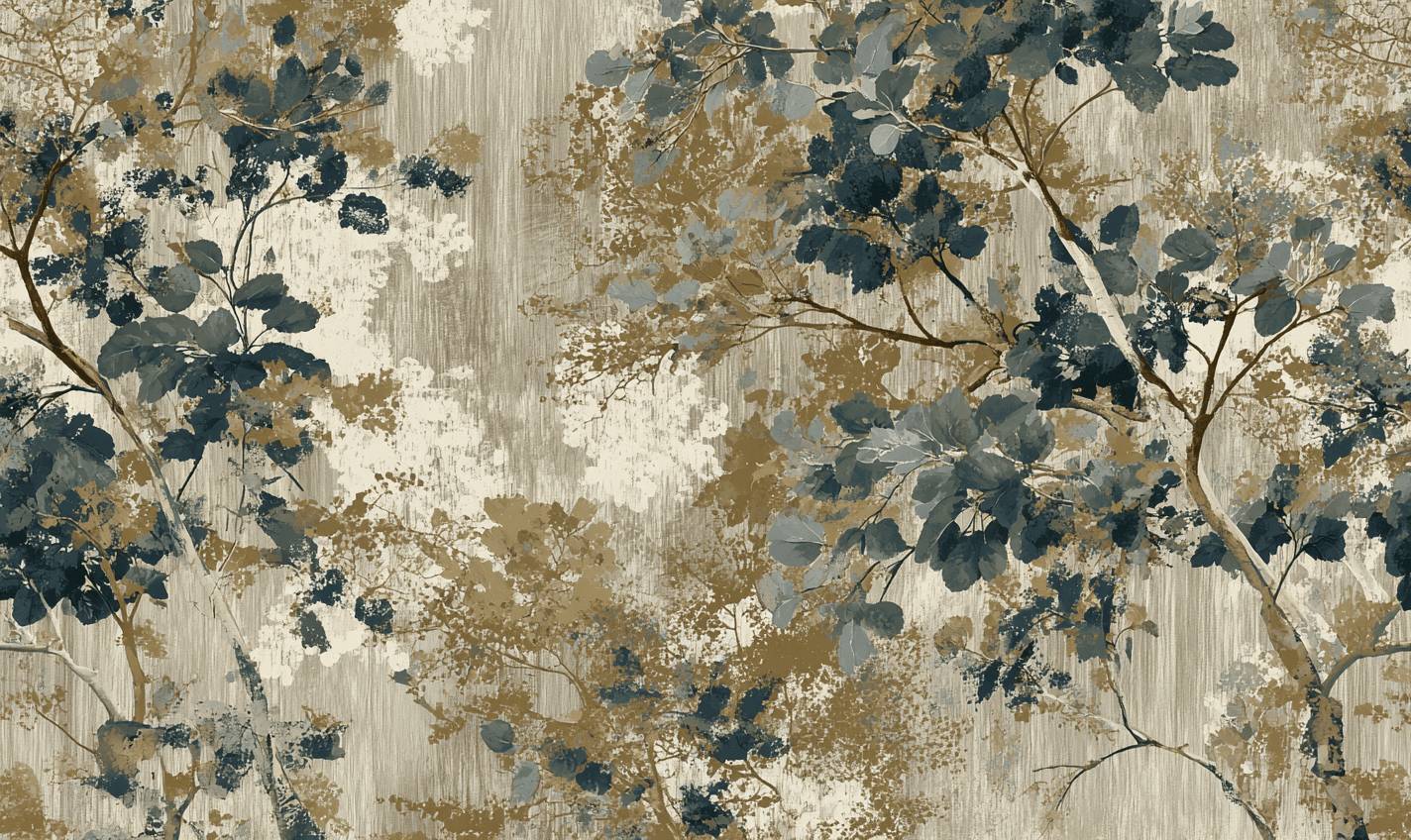 Botanical Splotches - Tapestry - Painted Paper