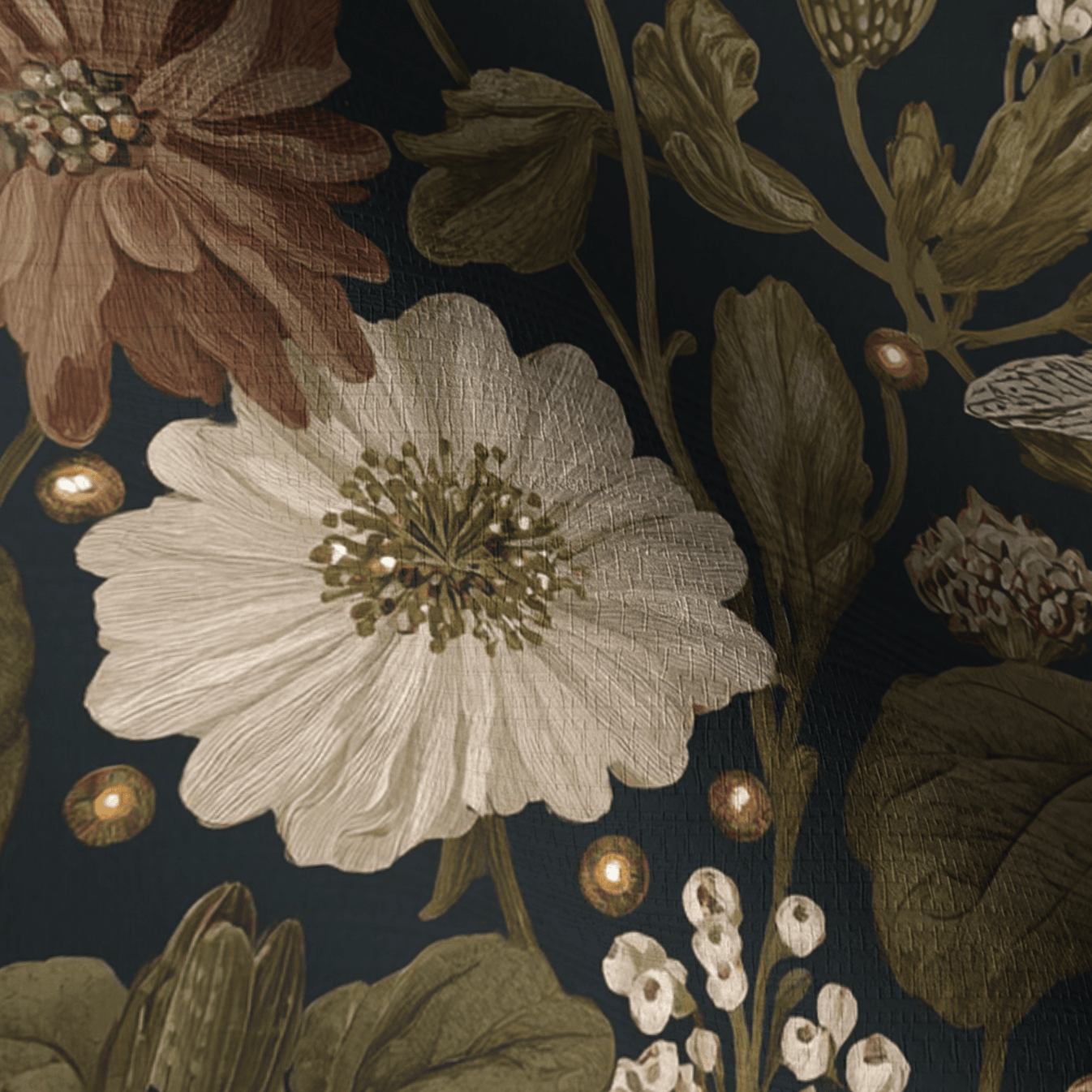Botanist’s Garden Faux Grasscloth Wallpaper - Painted Paper