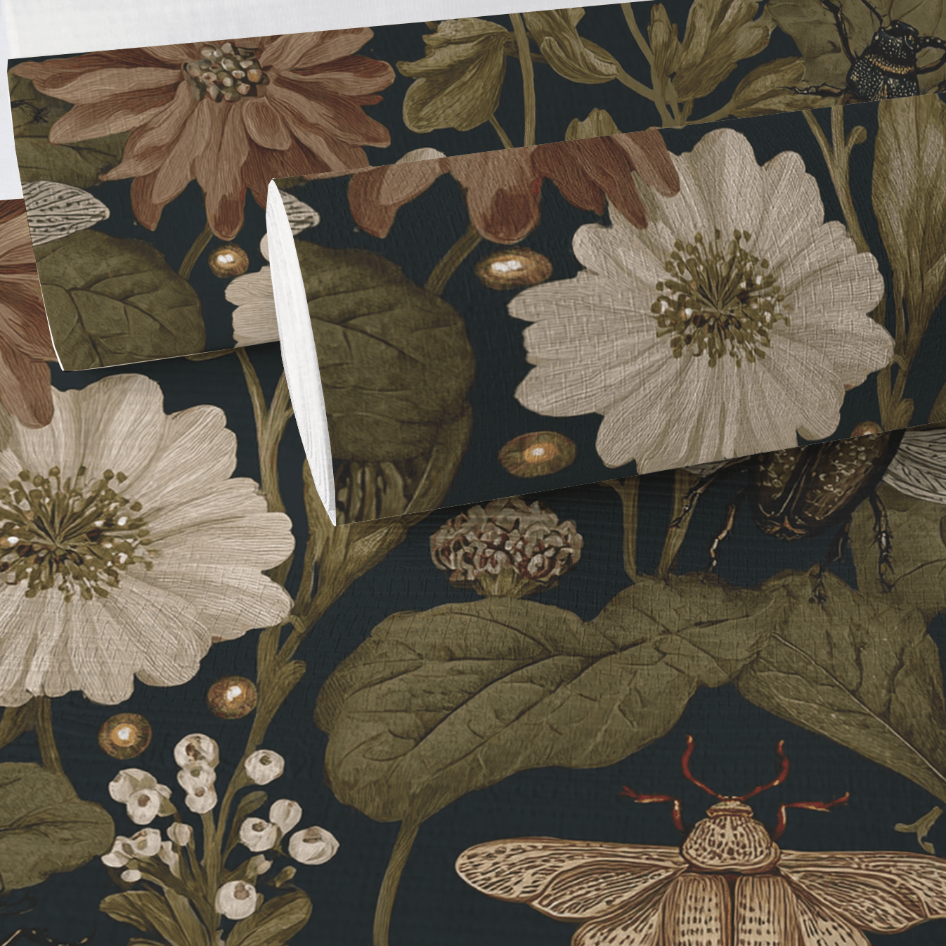 Botanist’s Garden Faux Grasscloth Wallpaper - Painted Paper