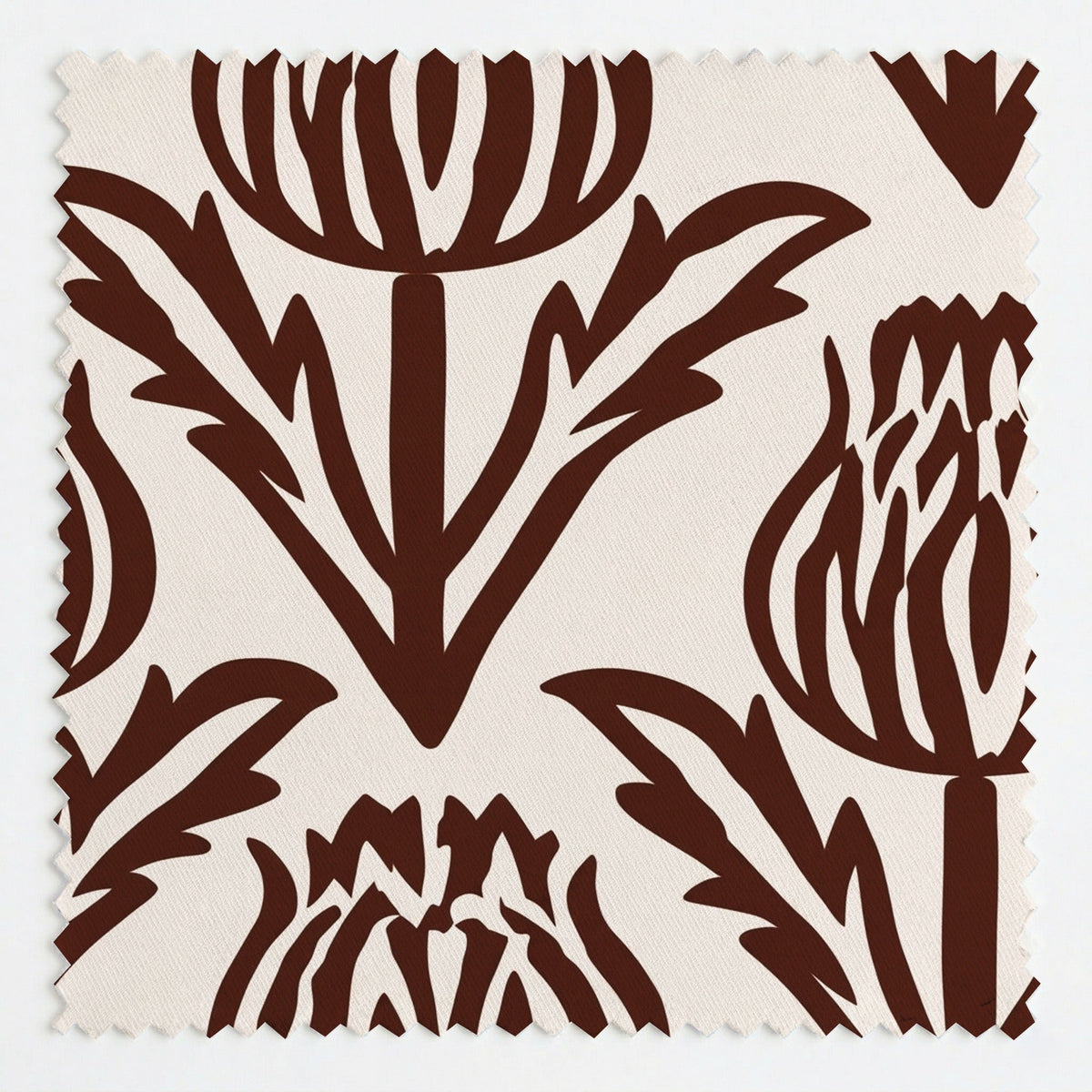 Bramble - Chocolate - Fabric - Painted Paper