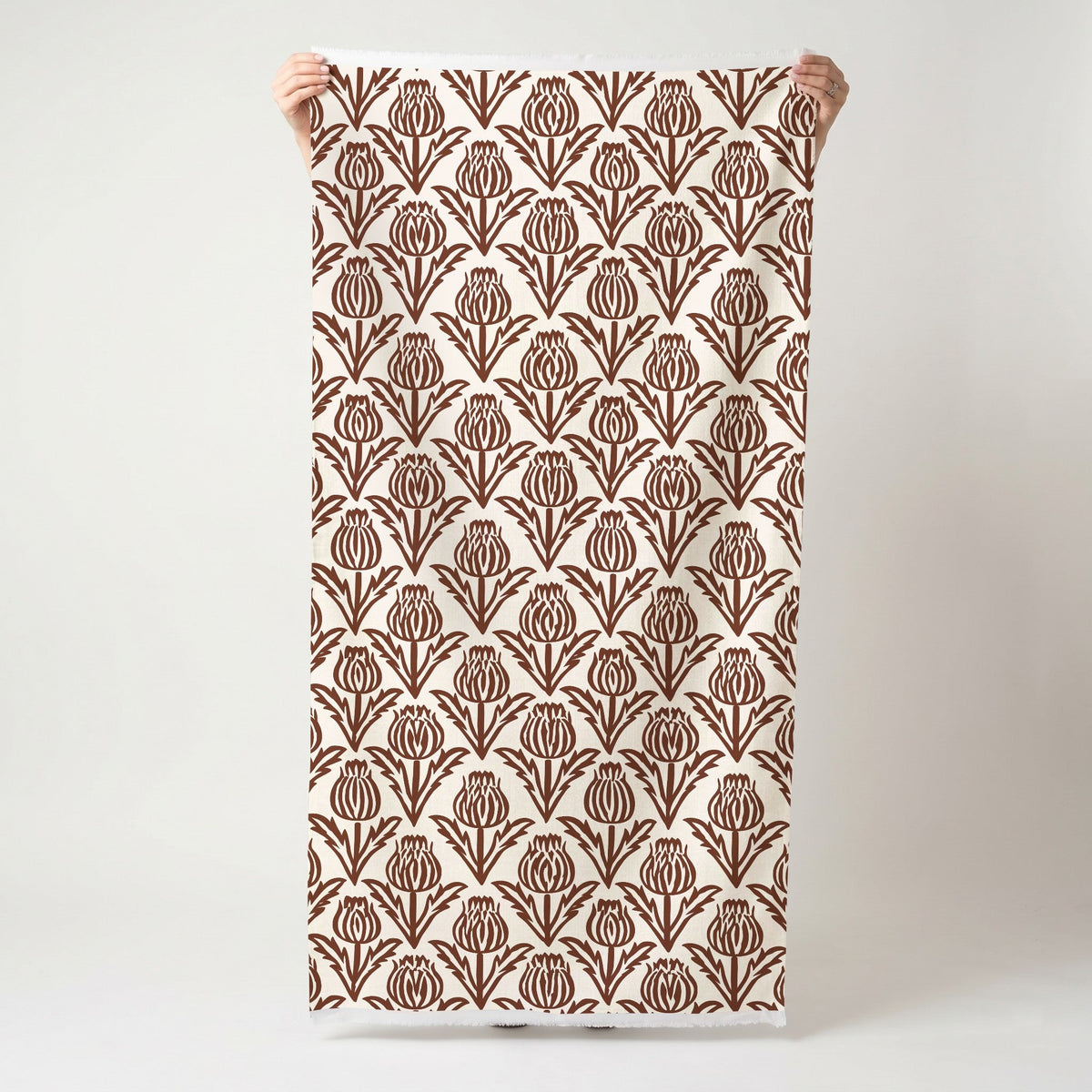 Bramble - Chocolate - Fabric - Painted Paper