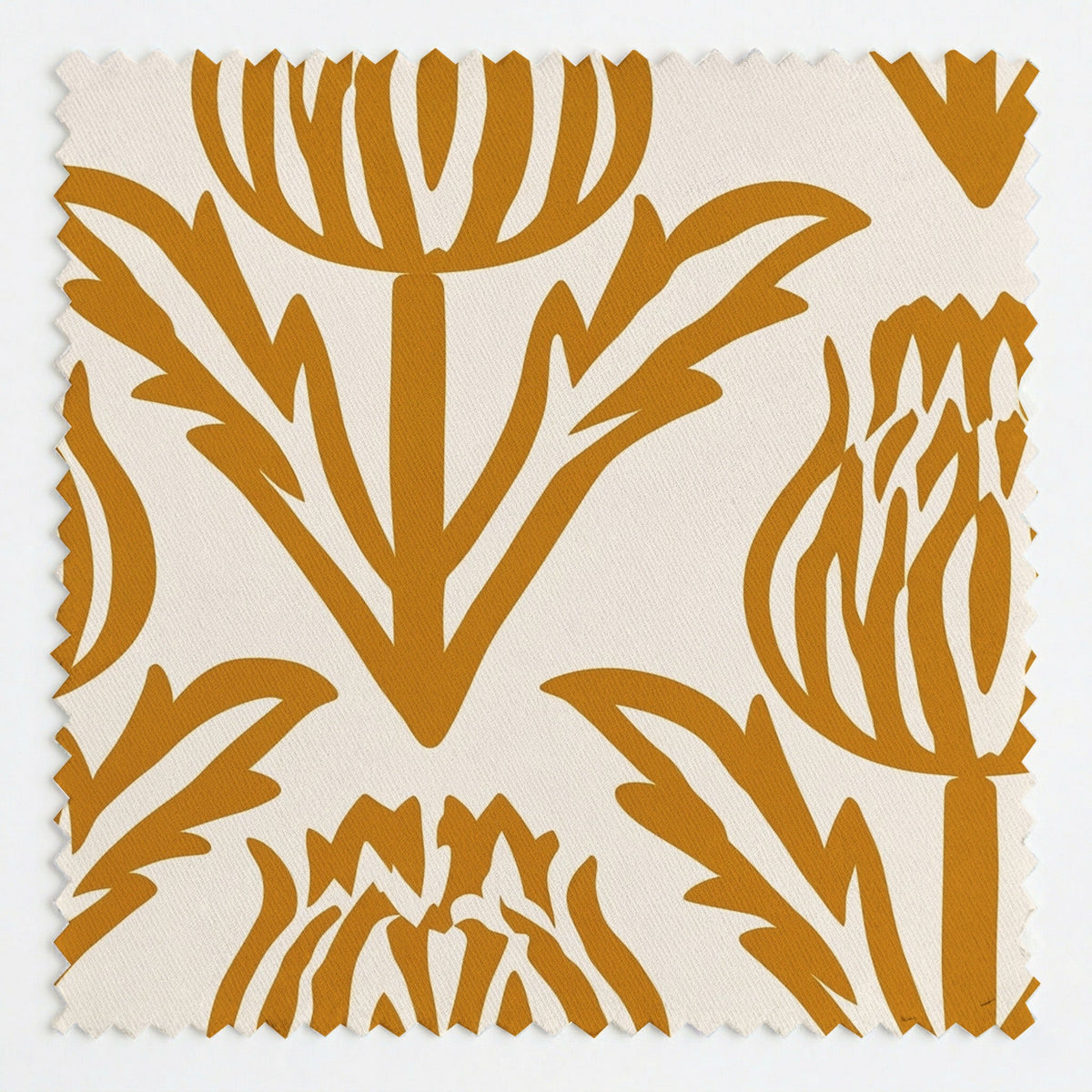 Bramble - Mustard - Fabric - Painted Paper