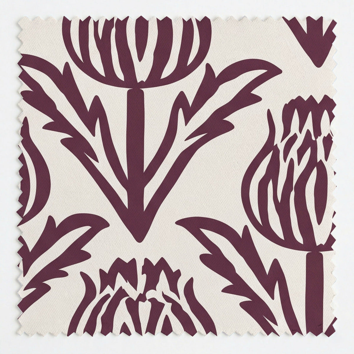 Bramble - Purple - Fabric - Painted Paper