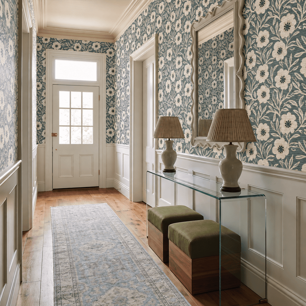 Branching Out Faux Grasscloth Wallpaper - Painted Paper