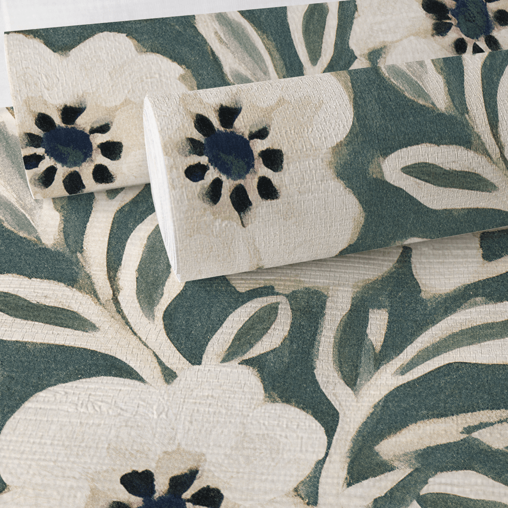 Branching Out Faux Grasscloth Wallpaper - Painted Paper
