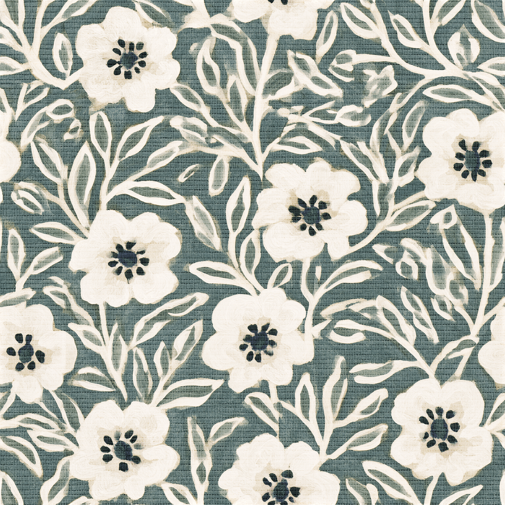 Branching Out Faux Grasscloth Wallpaper - Painted Paper