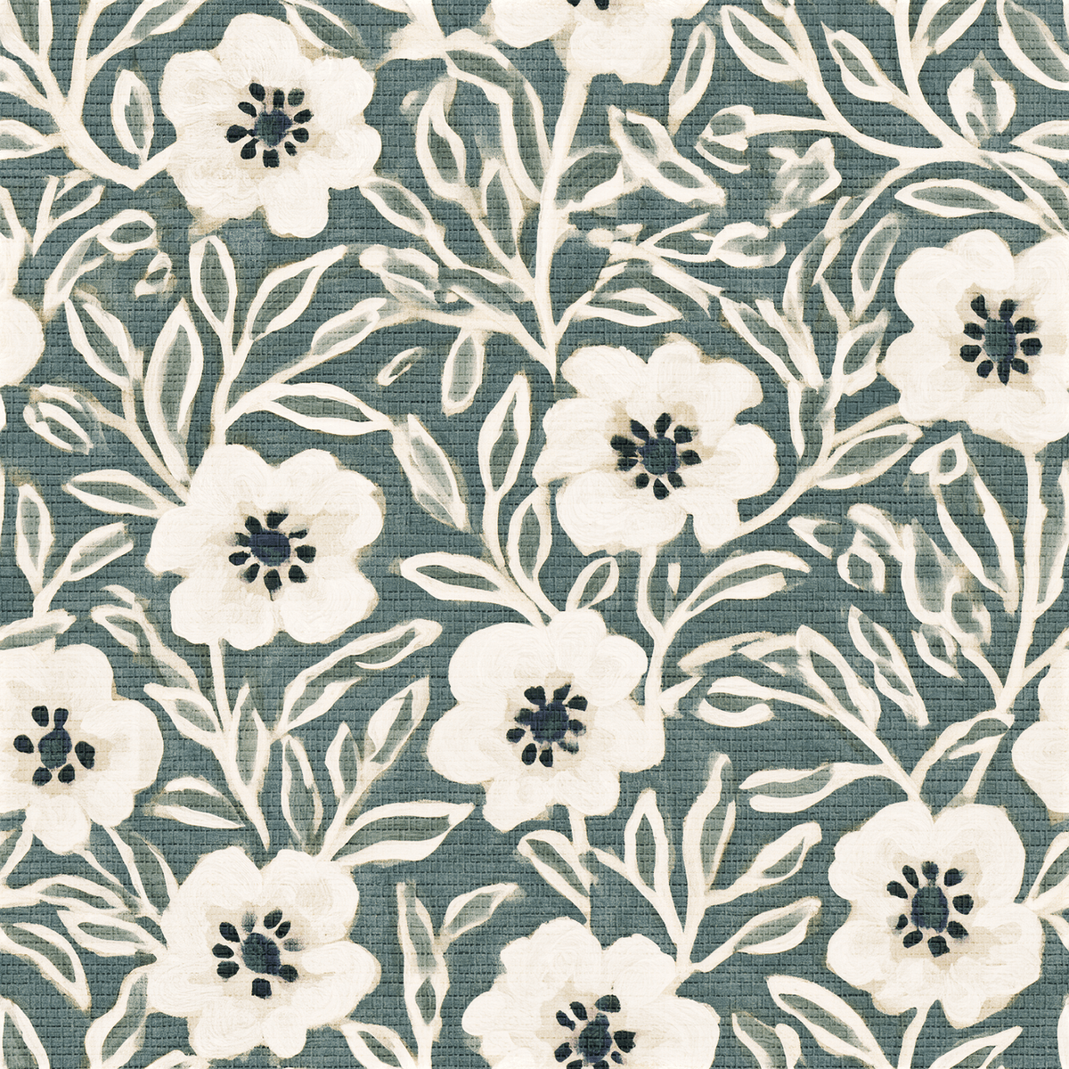 Branching Out Faux Grasscloth Wallpaper - Painted Paper