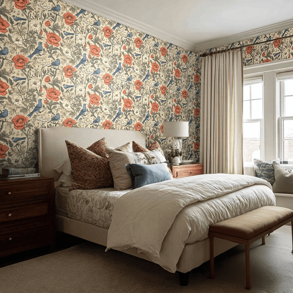 Brookley Vintage Faux Grasscloth Wallpaper - Painted Paper