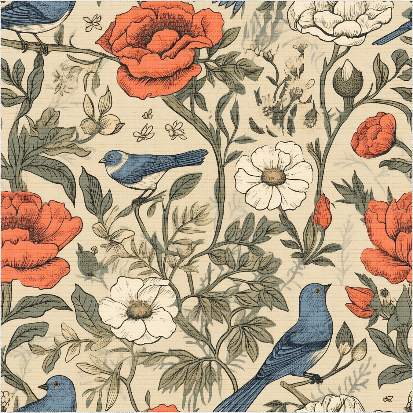 Brookley Vintage Faux Grasscloth Wallpaper - Painted Paper