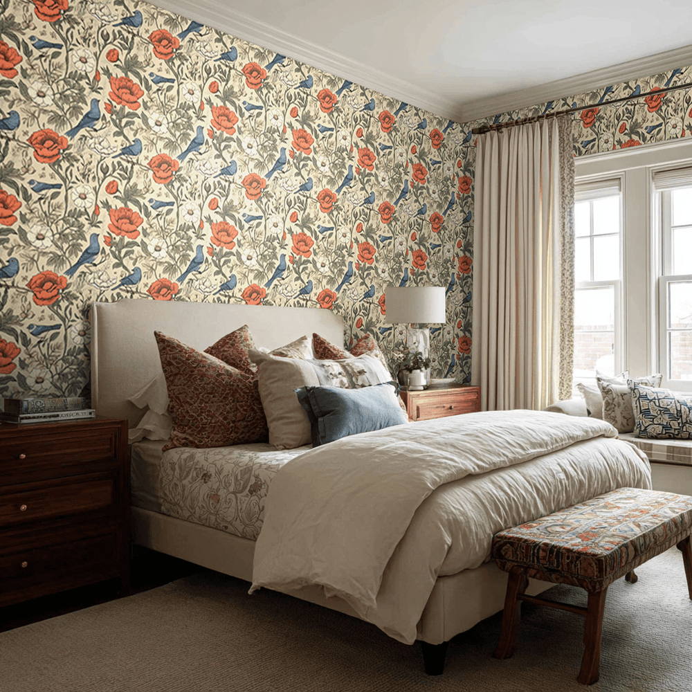 Brookley Vintage Wallpaper - Painted Paper