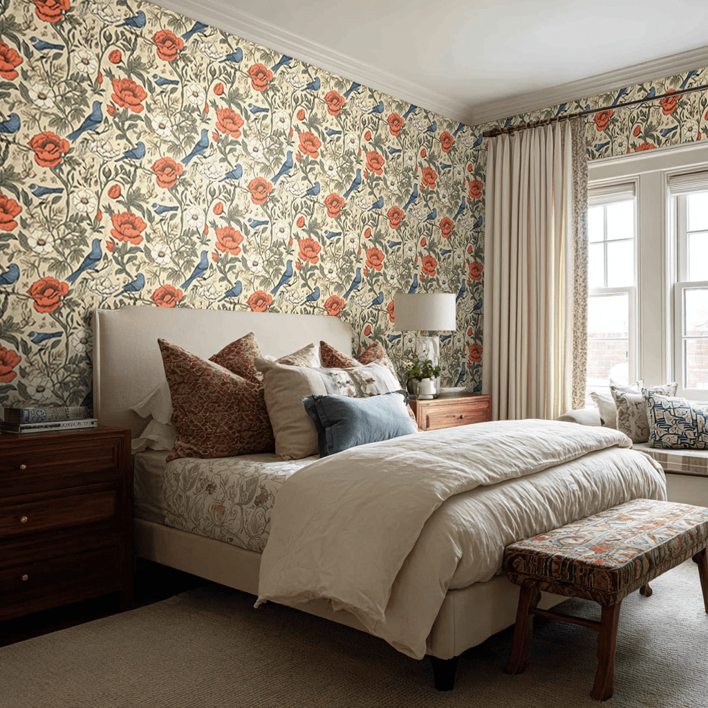 Brookley Vintage Wallpaper - Painted Paper