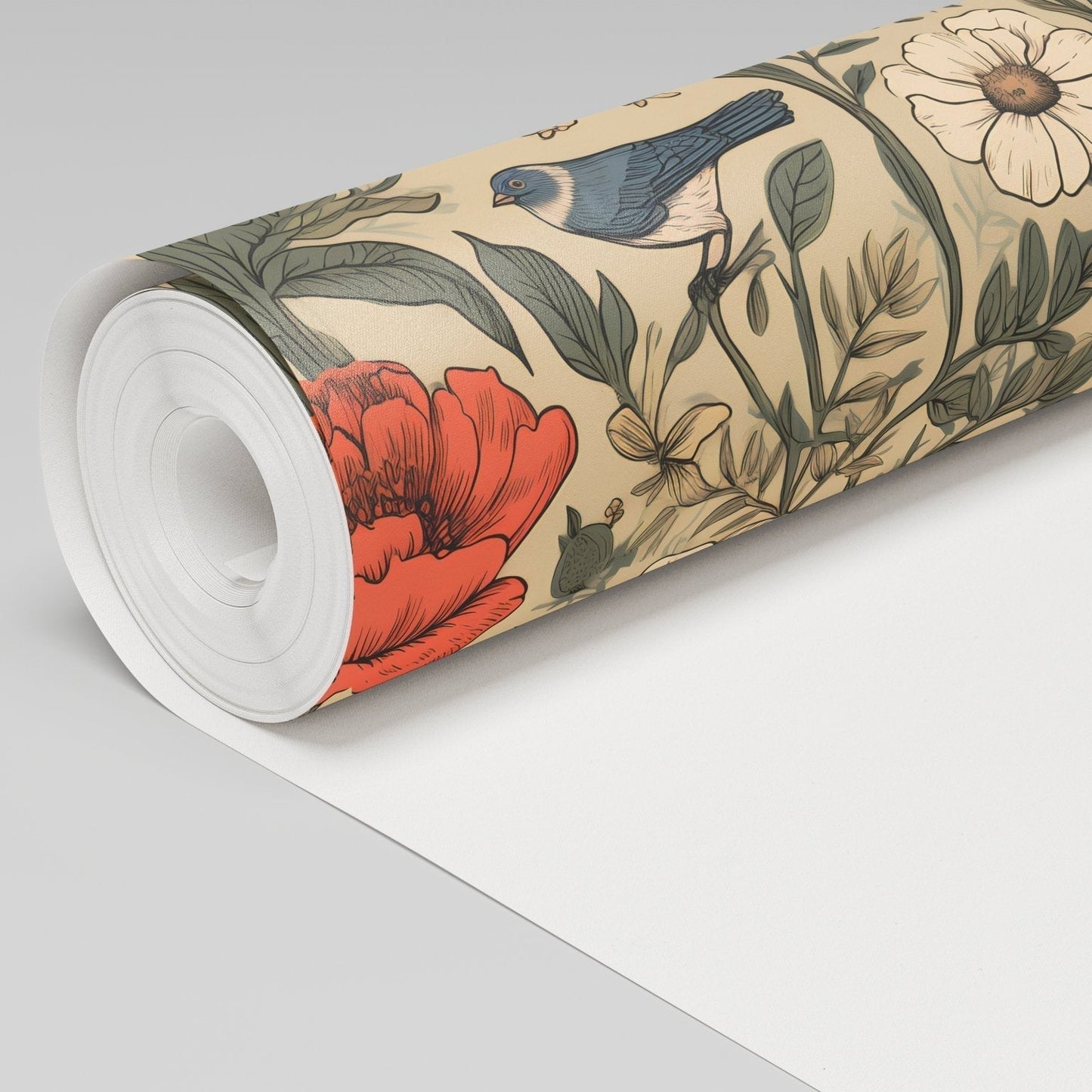 Brookley Vintage Wallpaper - Painted Paper