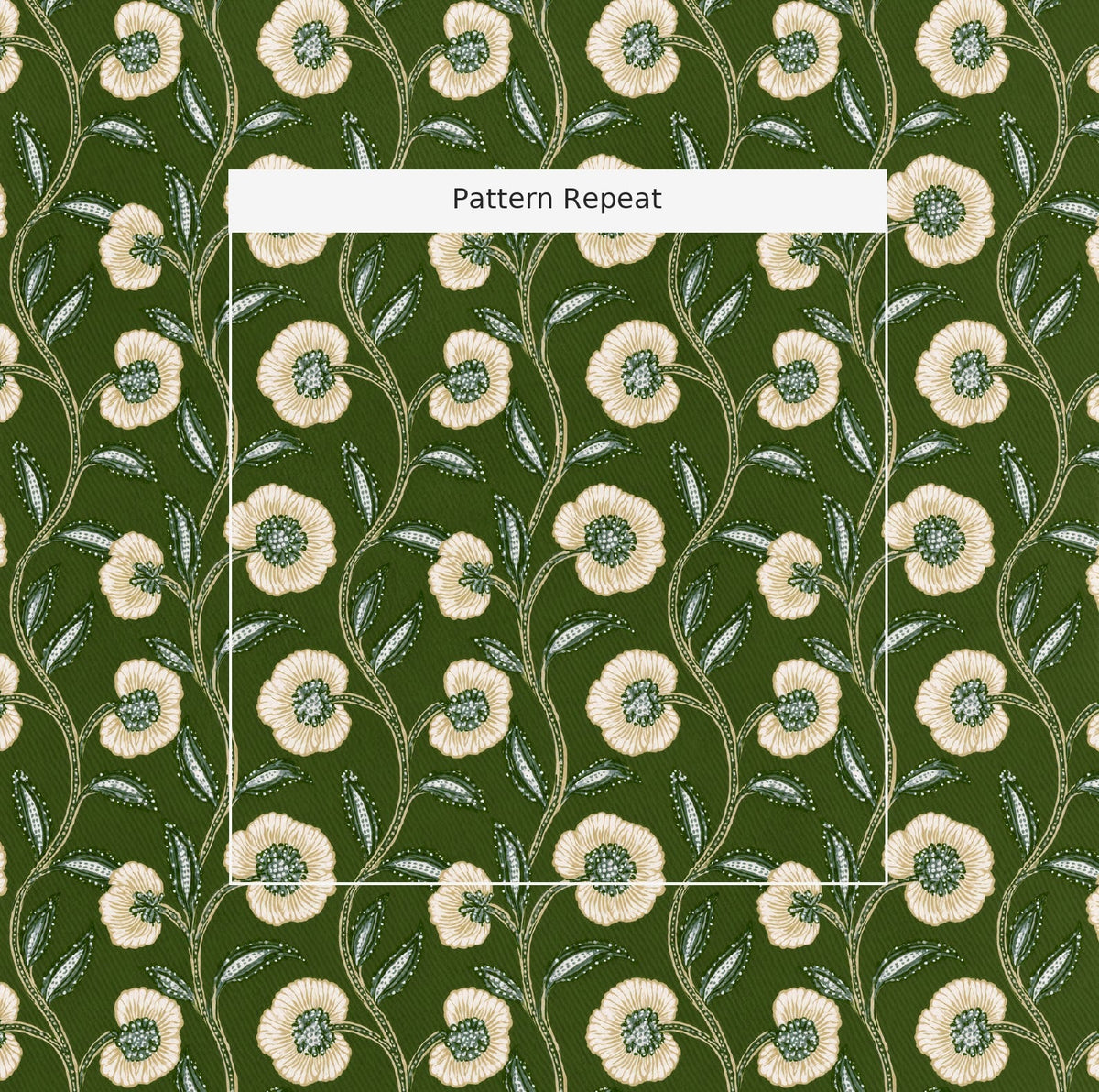 Brookside Vine - Fabric - Painted Paper