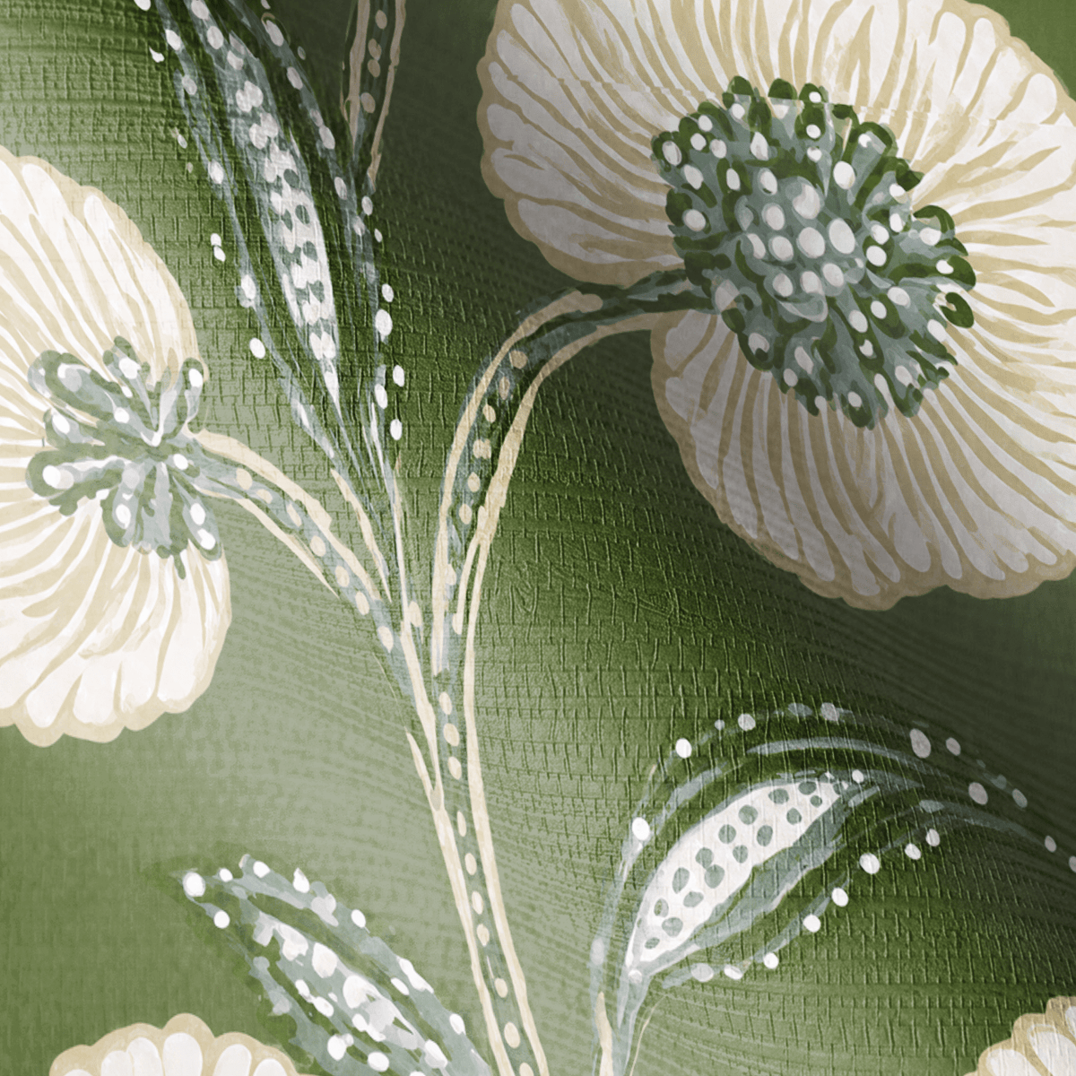Brookside Vine Faux Grasscloth Wallpaper - Painted Paper