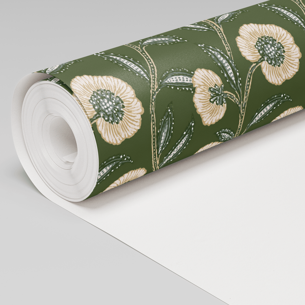 Brookside Vine Wallpaper - Painted Paper