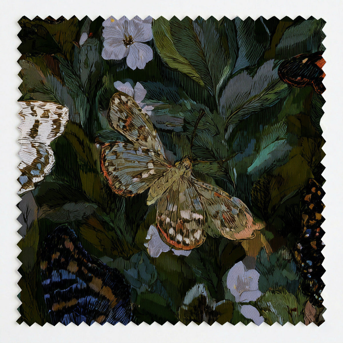 Butterfly Blooms - Fabric - Painted Paper