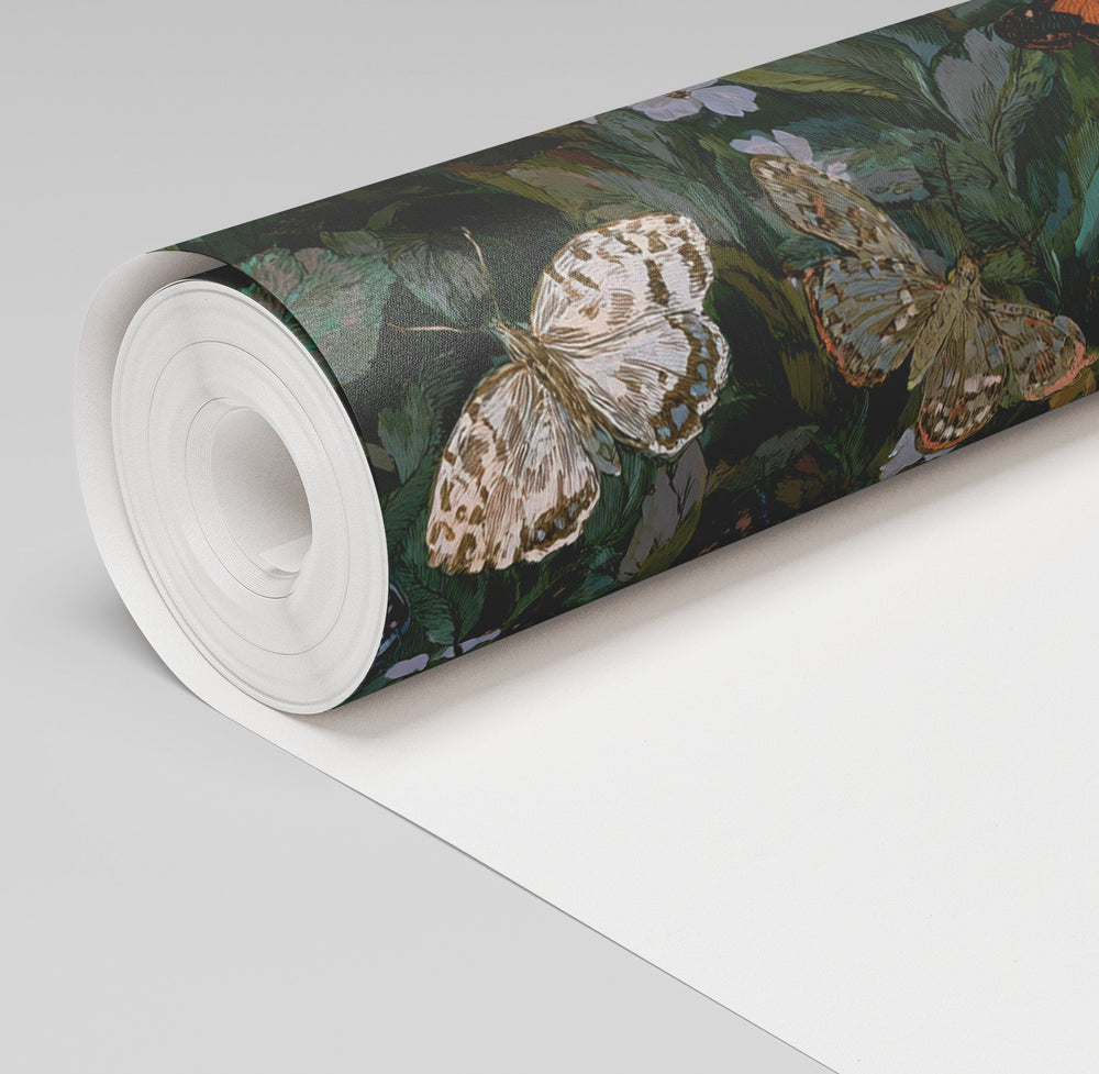 Butterfly Blooms Wallpaper - Painted Paper