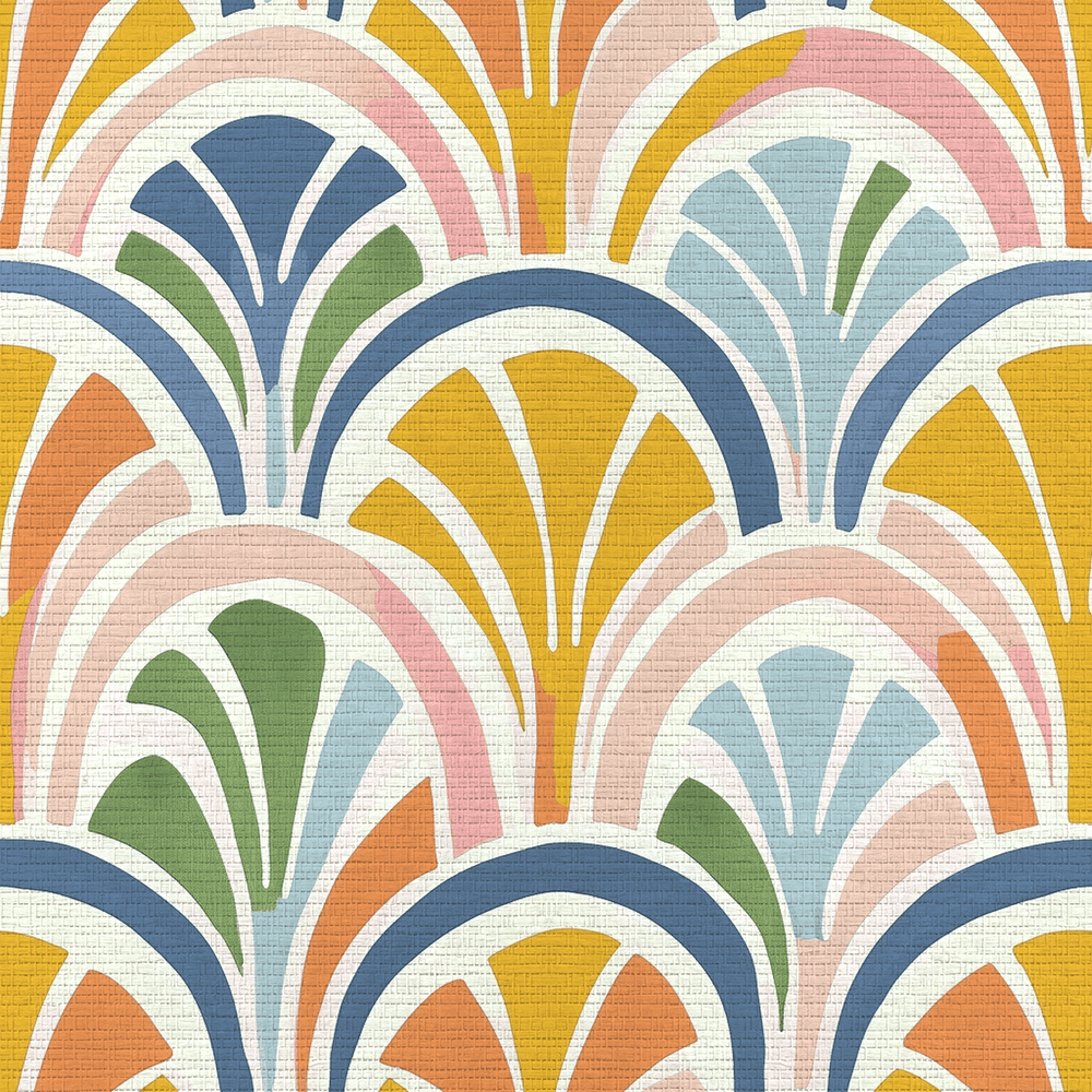 Cabana Club Faux Grasscloth Wallpaper - Painted Paper