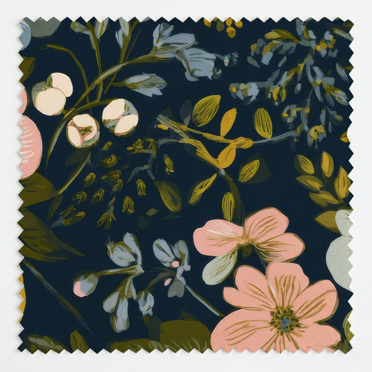 Camellia Moon - Fabric - Painted Paper