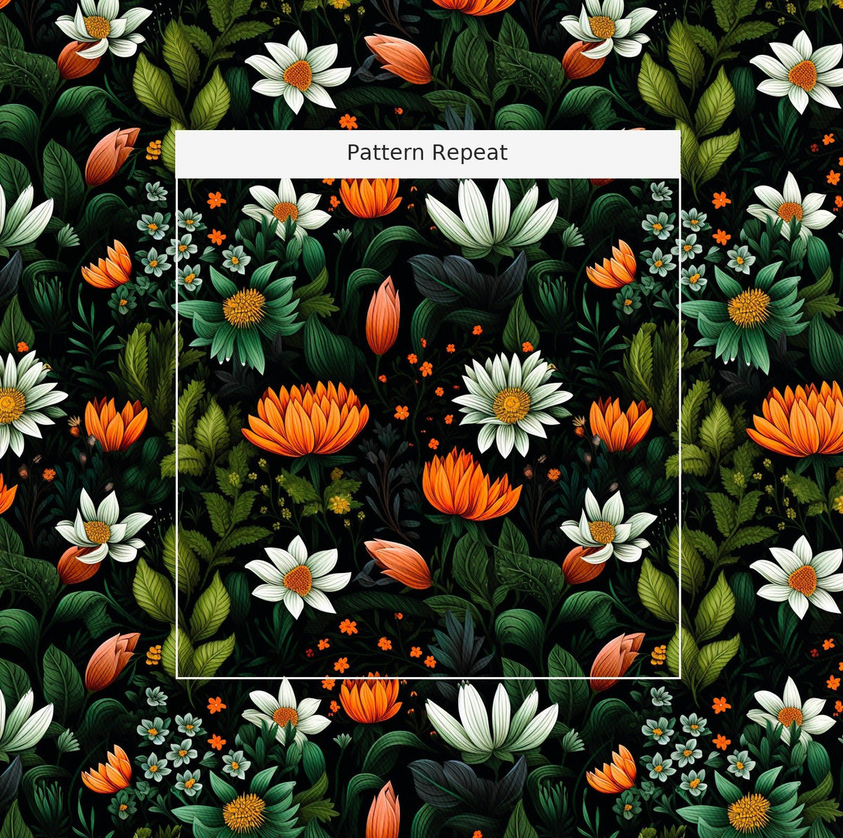 Cami Floral - Fabric - Painted Paper