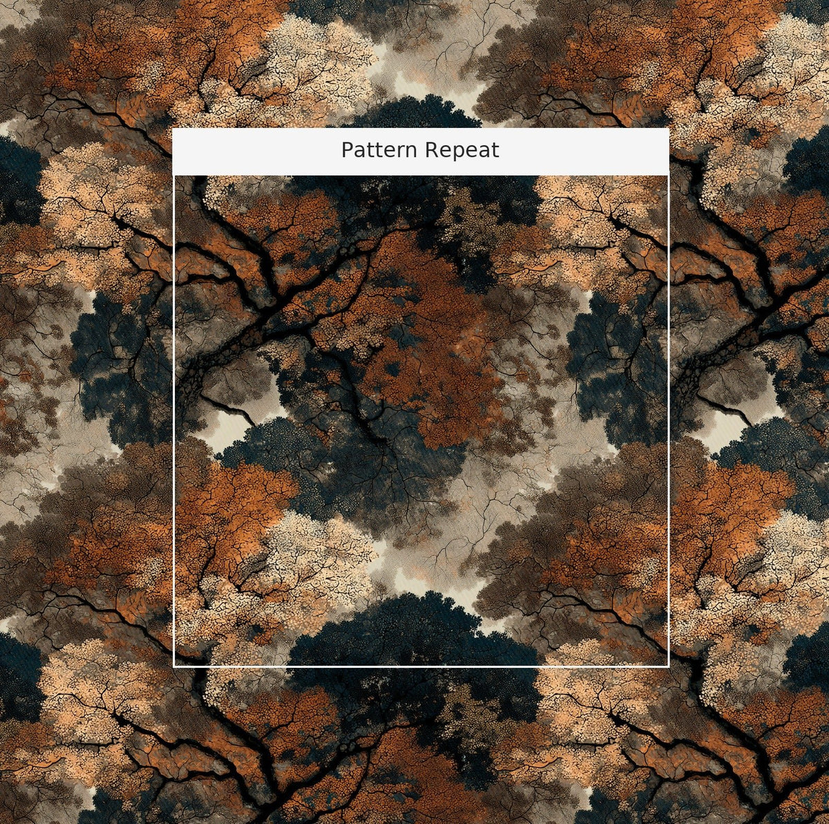 Canopy View Pattern - Fabric - Painted Paper