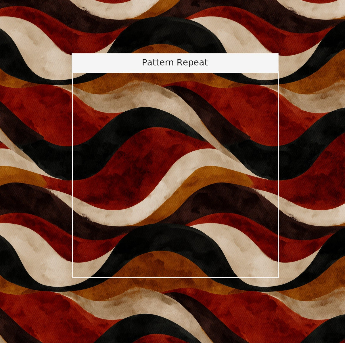 Canyon Line - Fabric - Painted Paper