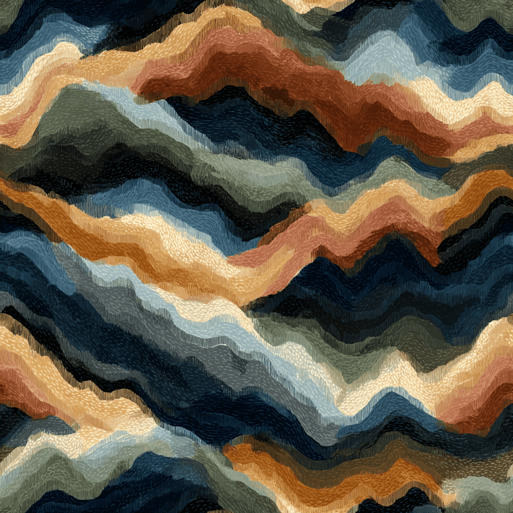 Canyon Waves Wallpaper - Painted Paper