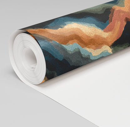 Canyon Waves Wallpaper - Painted Paper