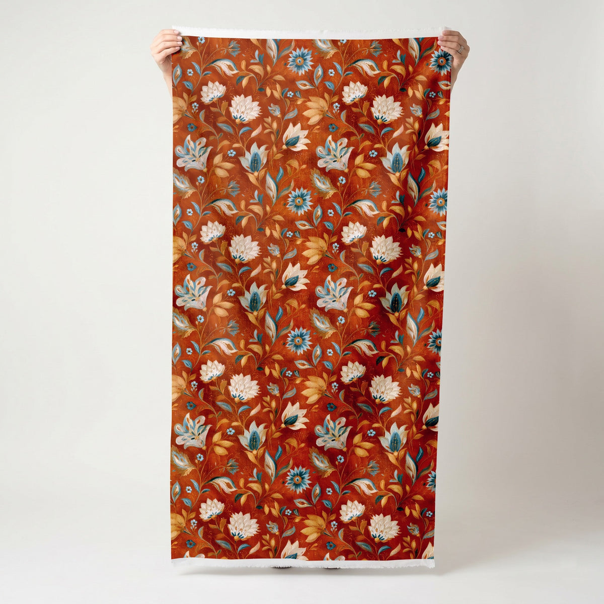 Carmine Dusk - Fabric - Painted Paper