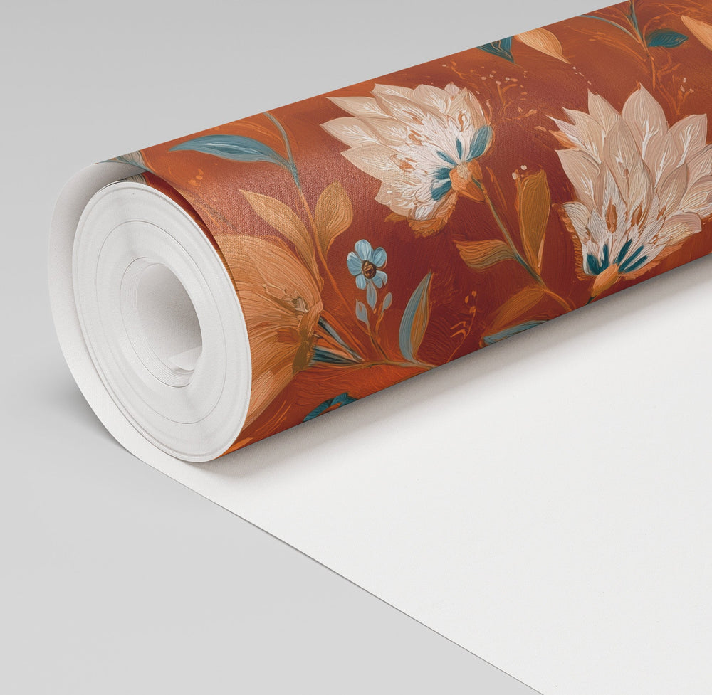 Carmine Dusk Wallpaper - Painted Paper