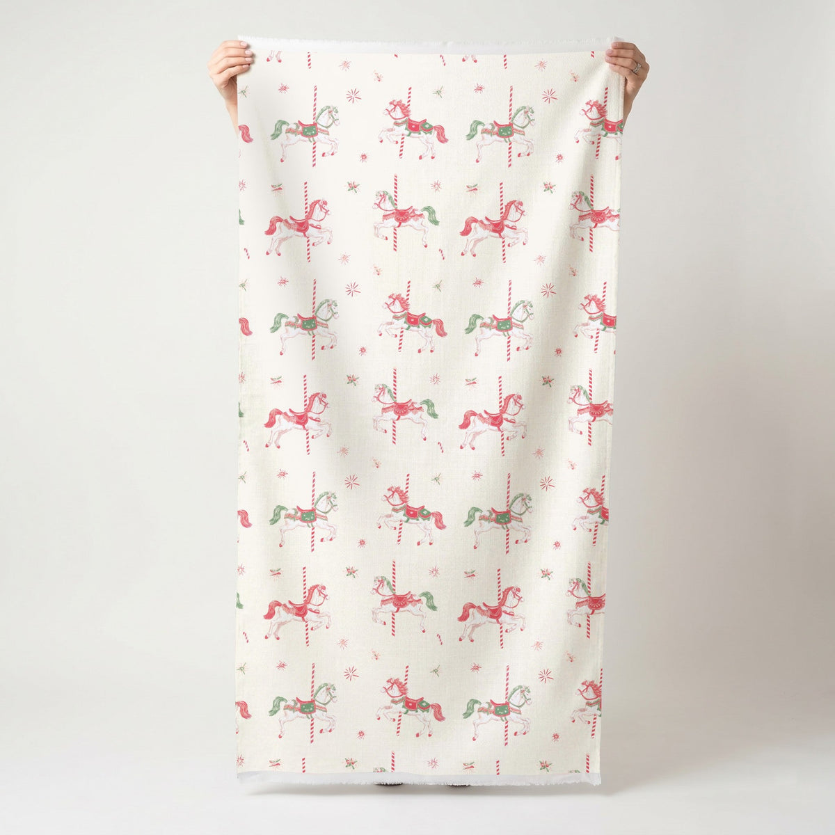 Carousel Christmas - Fabric - Painted Paper