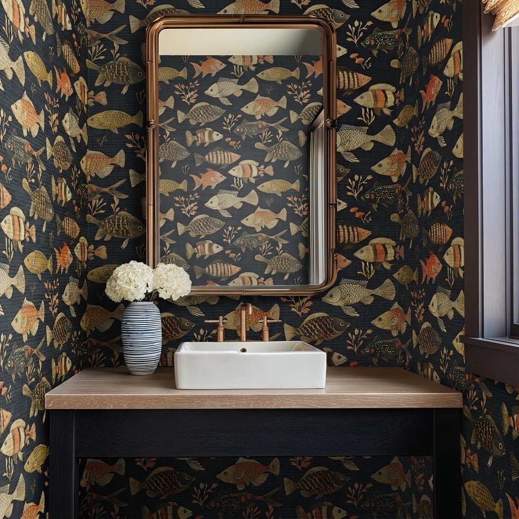 Caspian Faux Grasscloth Wallpaper - Painted Paper