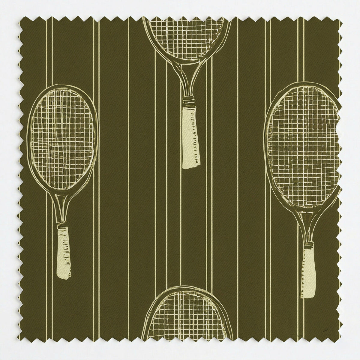 Causing a Racquet - Fabric - Painted Paper