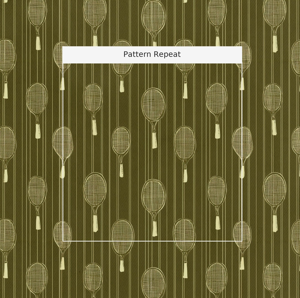 Causing a Racquet - Fabric - Painted Paper