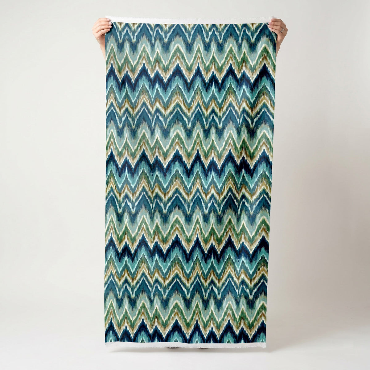 Cece - Chevron Ikat - Fabric - Painted Paper