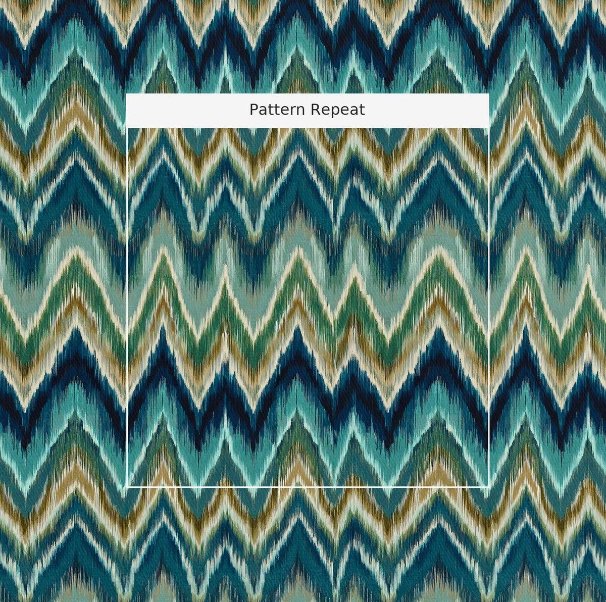 Cece - Chevron Ikat - Fabric - Painted Paper