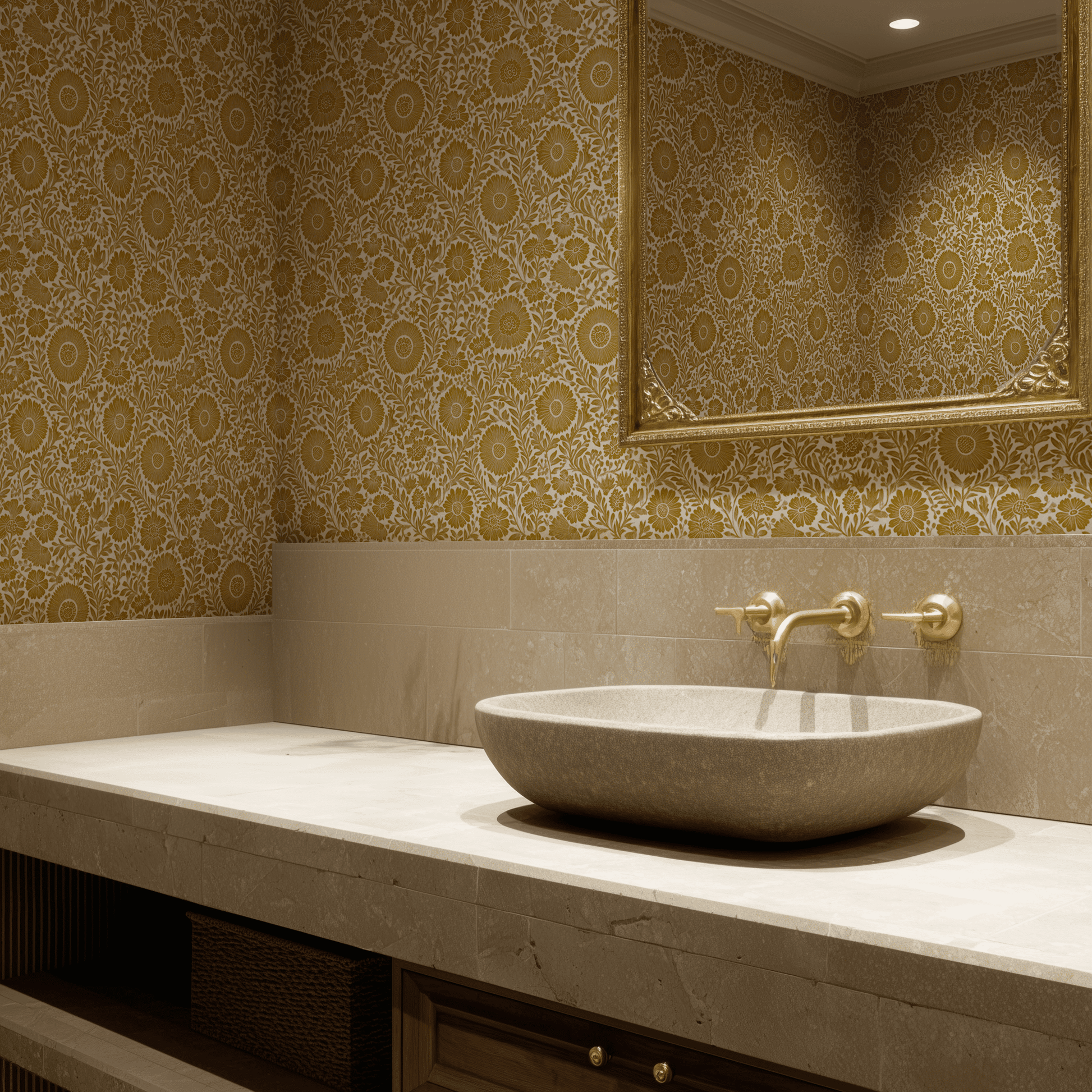 Cempasúchil Wallpaper - Painted Paper