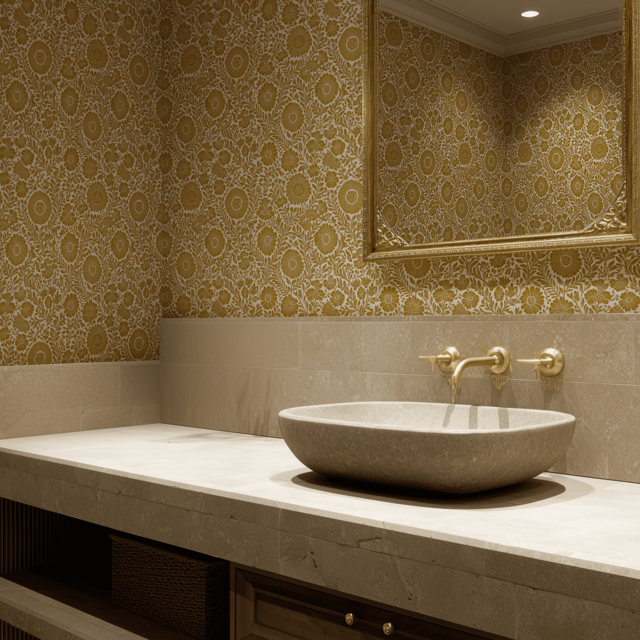 Cempasúchil Wallpaper - Painted Paper