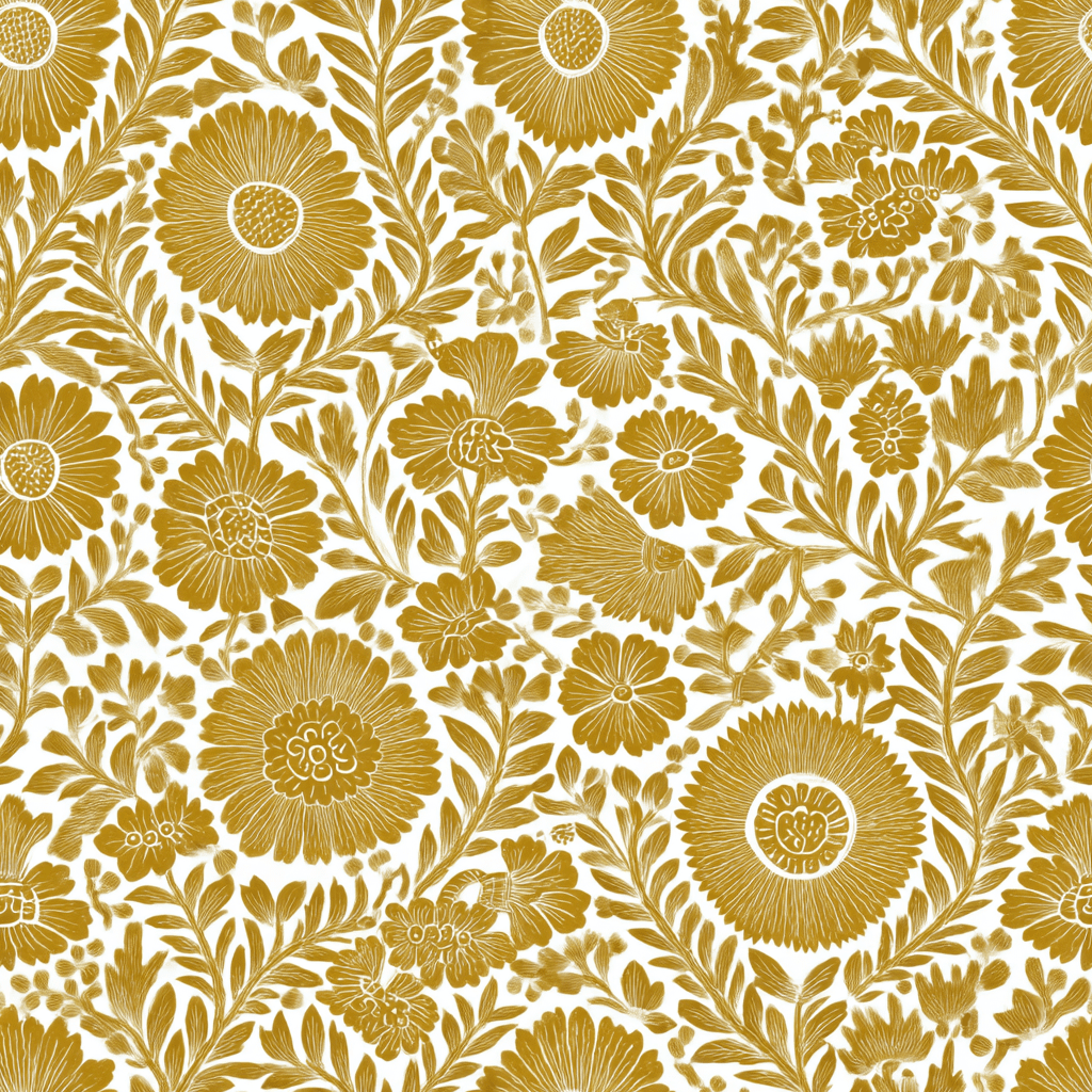 Cempasúchil Wallpaper - Painted Paper