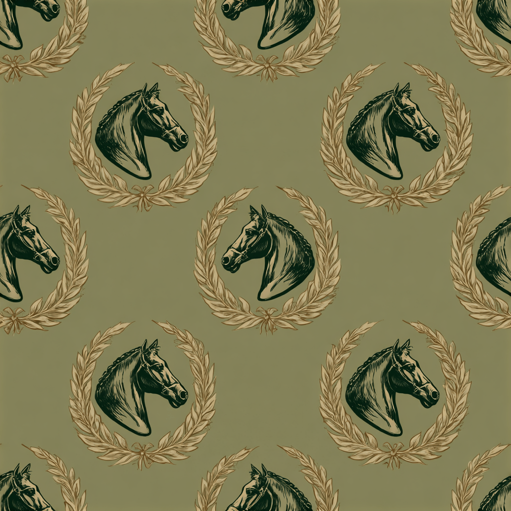 Champion's Crest Wallpaper - Painted Paper