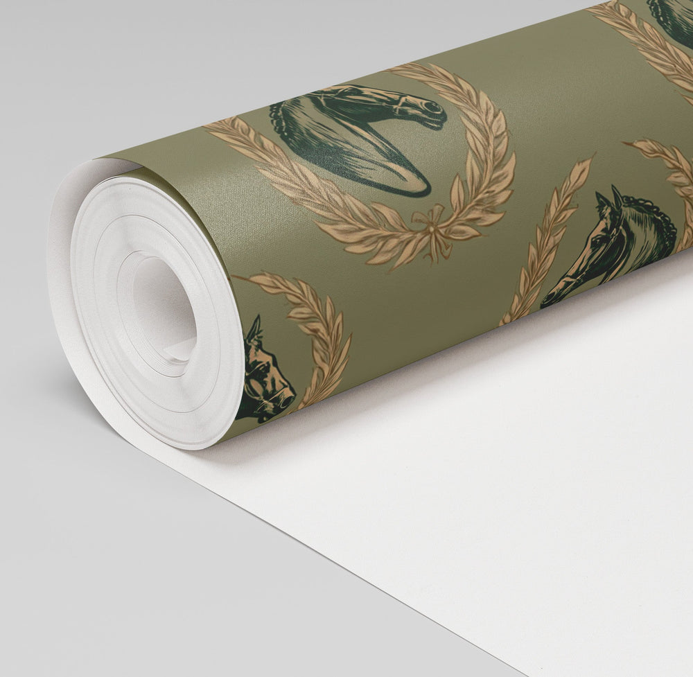 Champion's Crest Wallpaper - Painted Paper