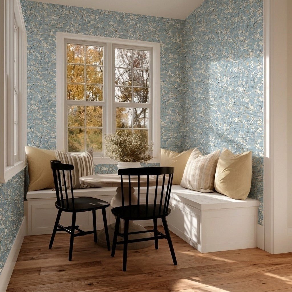 Charlie Faux Grasscloth Wallpaper - Painted Paper