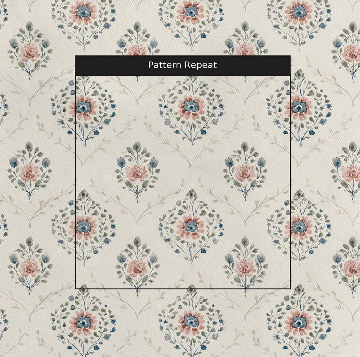 Chateau Rose - Fabric - Painted Paper
