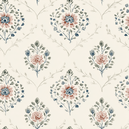 Chateau Rose Wallpaper - Painted Paper