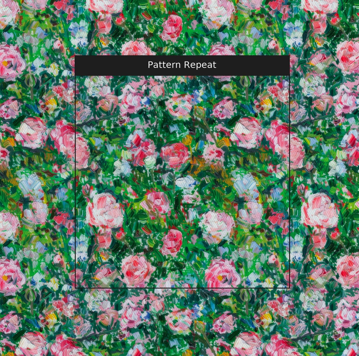 Chaucer Floral - Fabric - Painted Paper