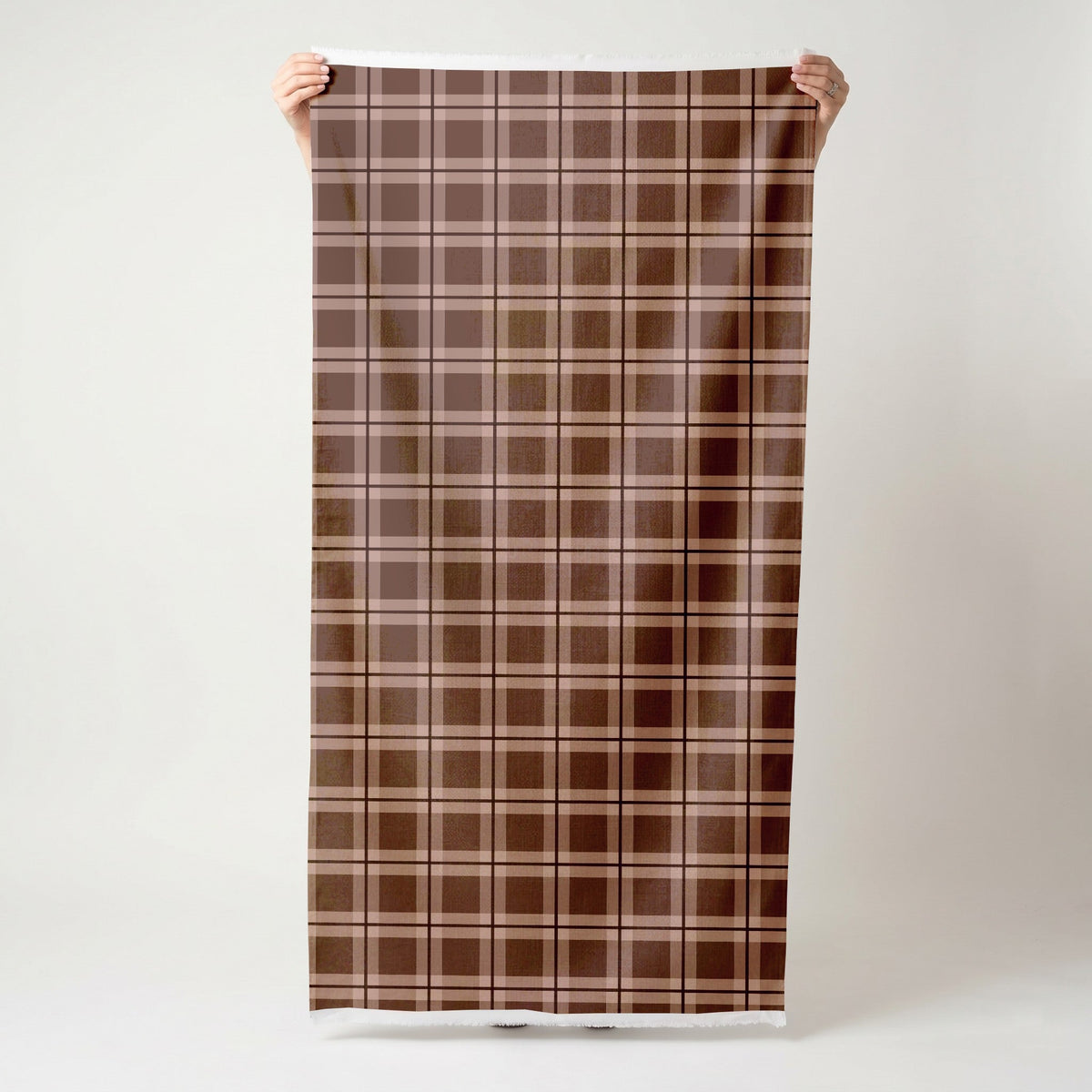 Check Please! - Chocolate - Fabric - Painted Paper
